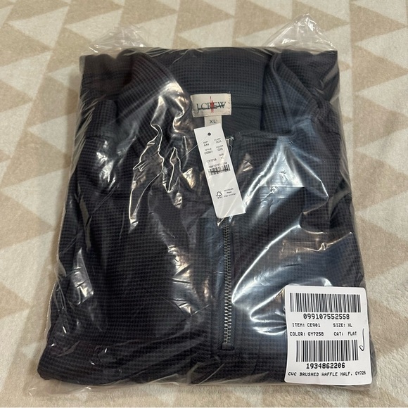 J crew Brushed waffle-knit half-zip pullover - Picture 3 of 3